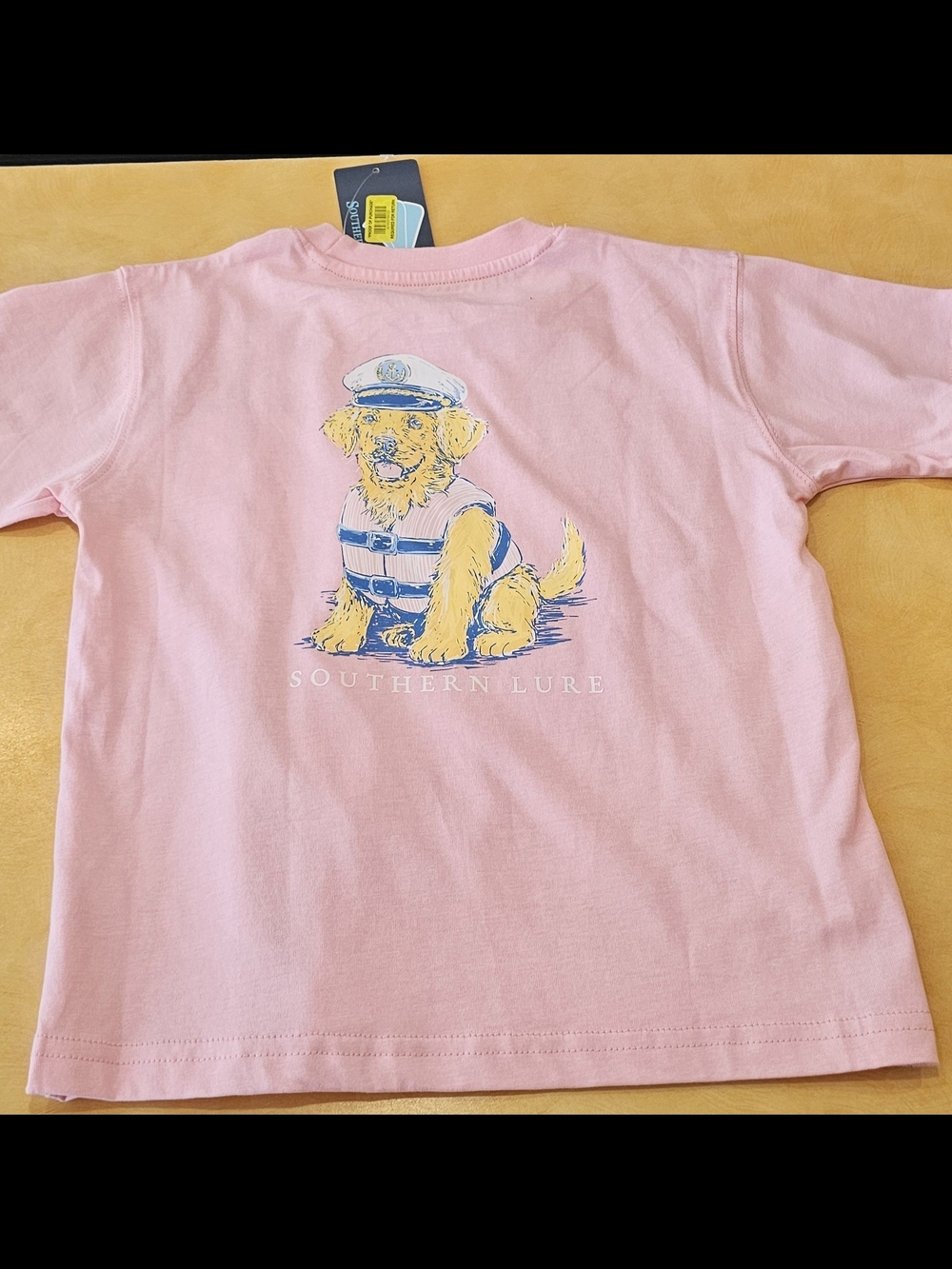 Southern Lure Kids' Pink Sailor Pup Graphic Tee